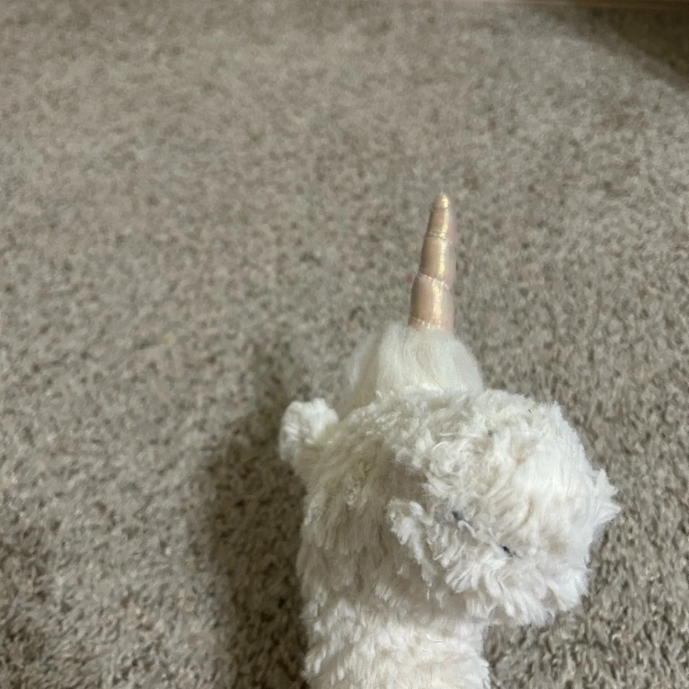 Jellycat London Dainty Unicorn Soft Stuffed Animal Plush 20” Shimmer Hooves Baby